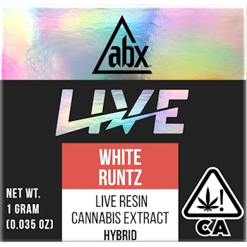 ABX-White Runtz 1g Live Resin